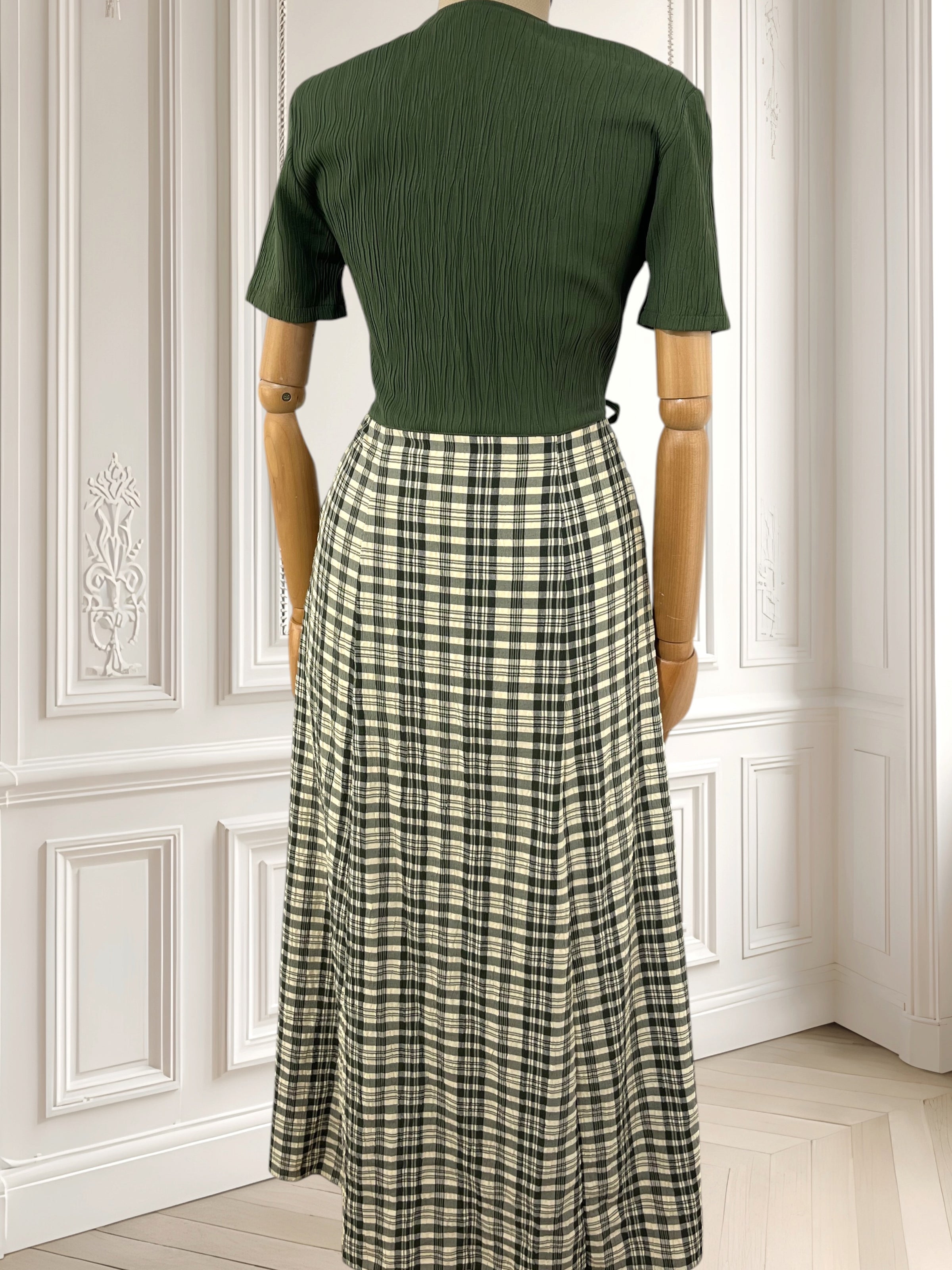 Rochie vintage din amestec de vâscoză mărimea S