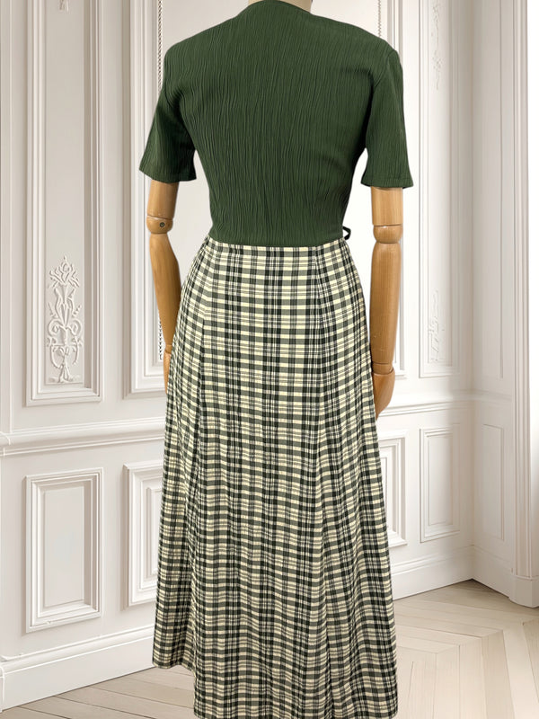 Rochie vintage din amestec de vâscoză mărimea S