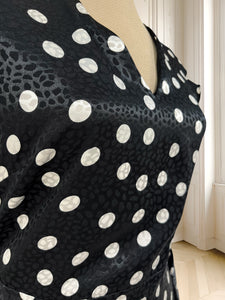 Rochie neagră cu buline mărimea M