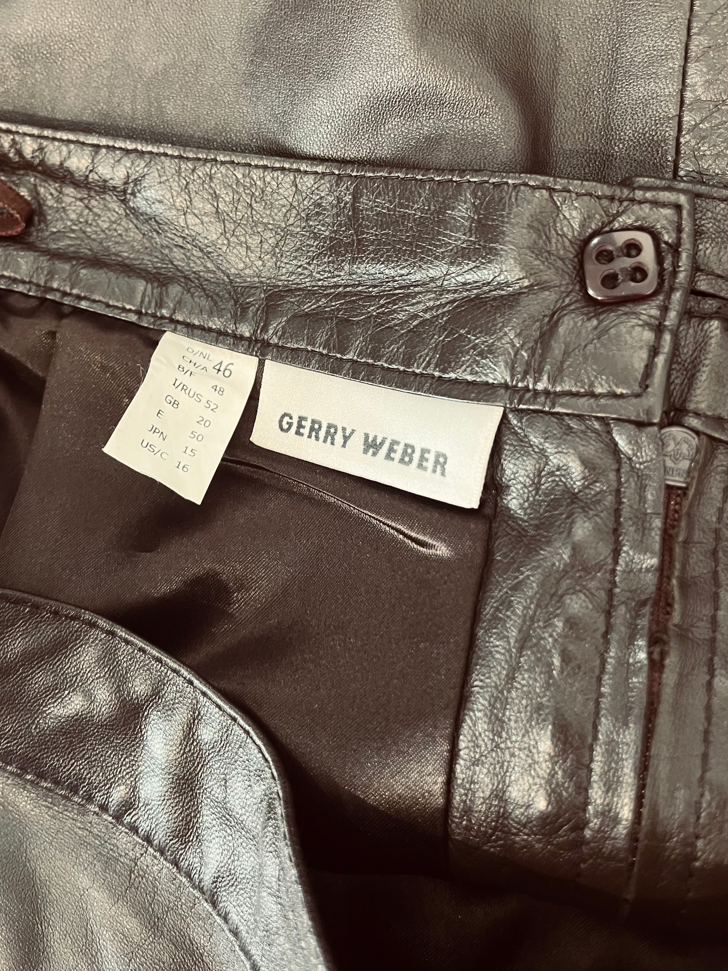Fustă vintage din piele moale potrivită pentru L/XL