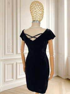 Rochie neagră din catifea mărimea S