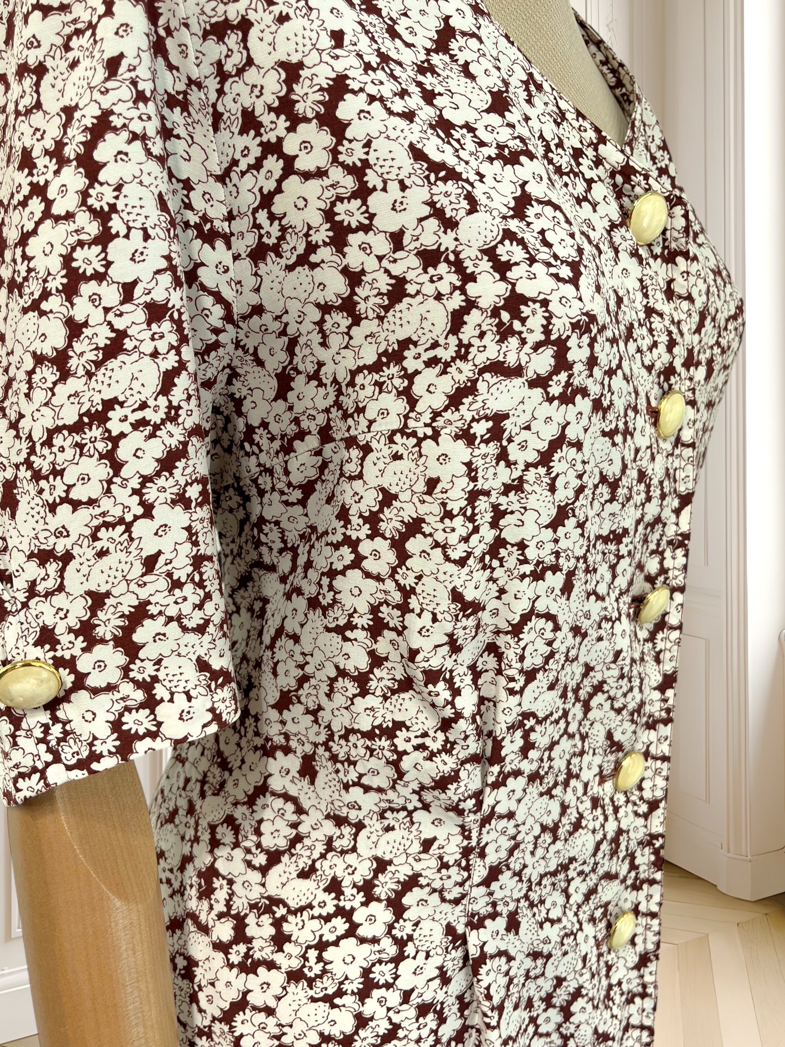Rochie vintage din vâscoză mărimea XL
