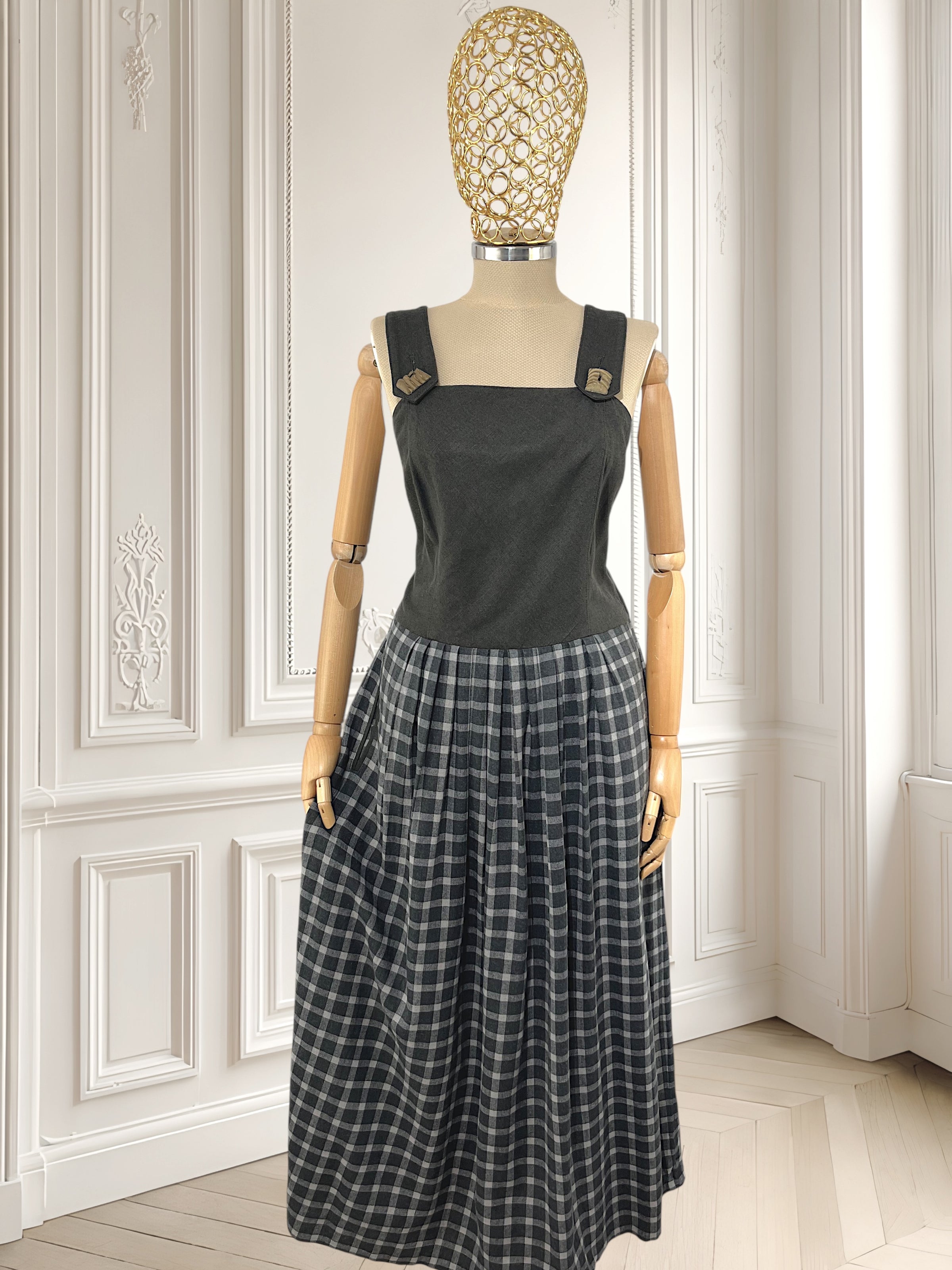 Rochie vintage din bumbac mărimea L