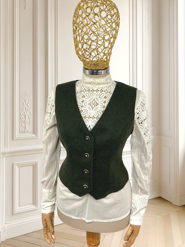 Vestă vintage din lână mărimea M