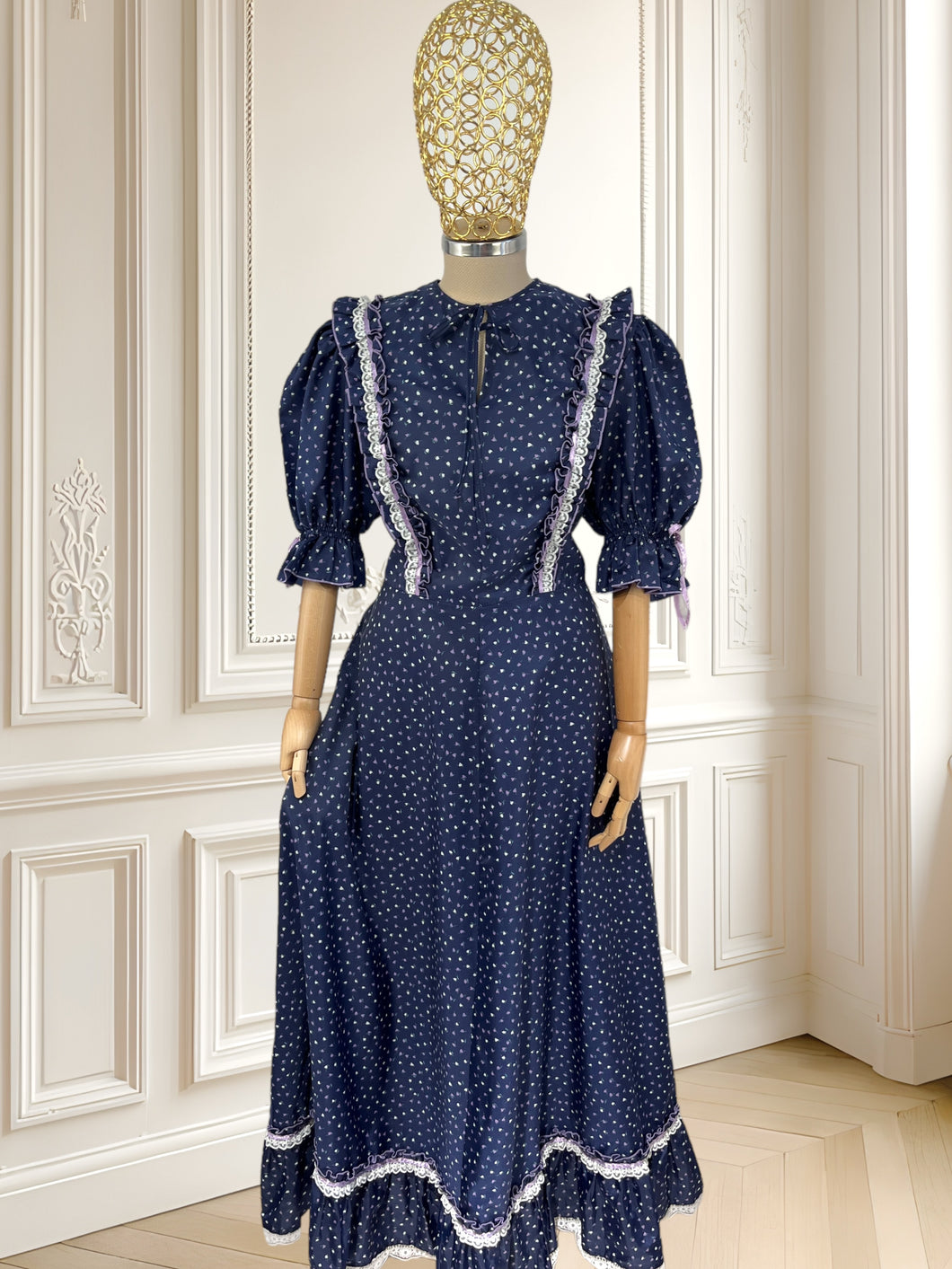 Rochie vintage bleumarin mărimea M