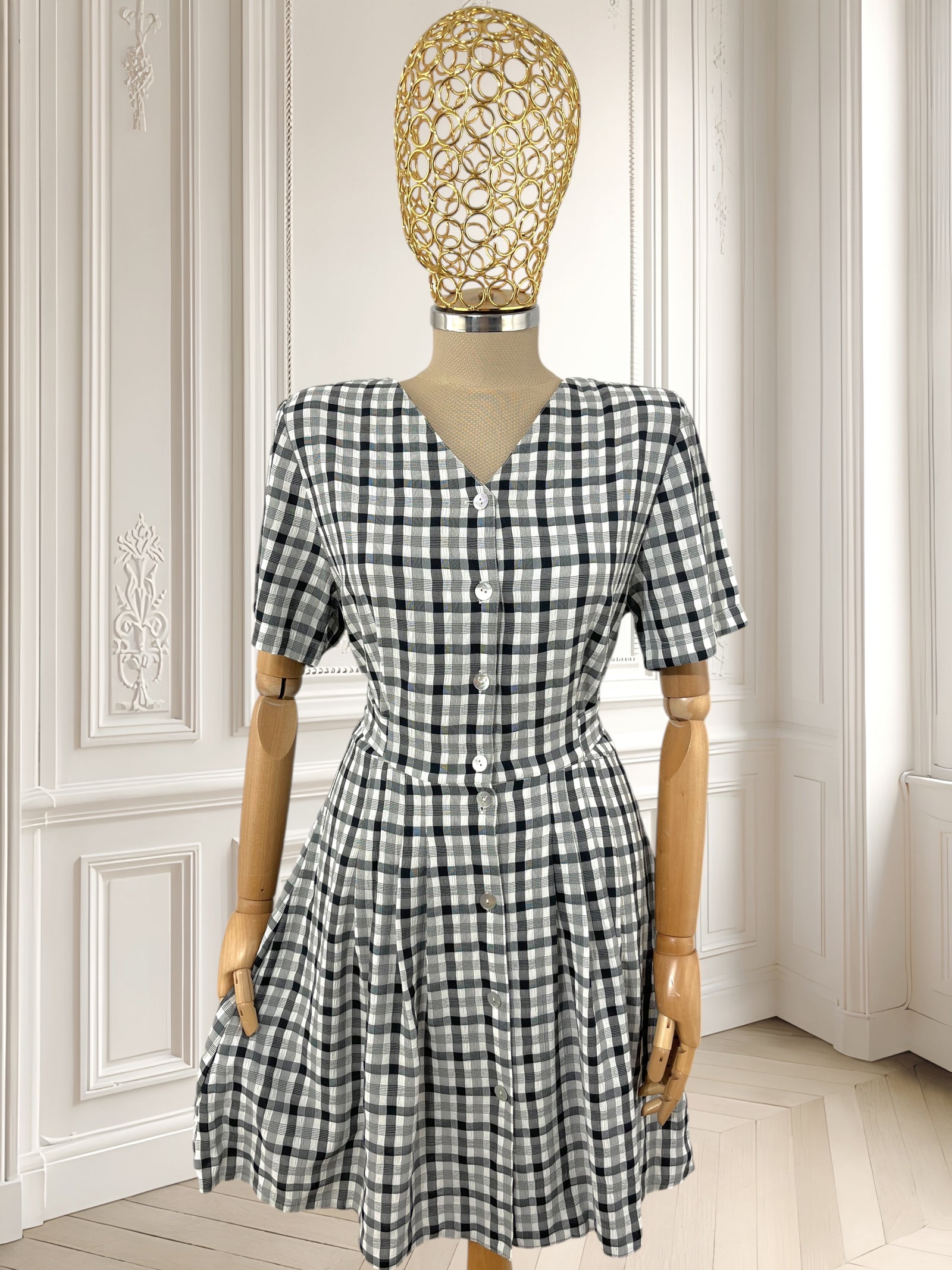 Rochie vintage din amestec de vâscoză mărimea M