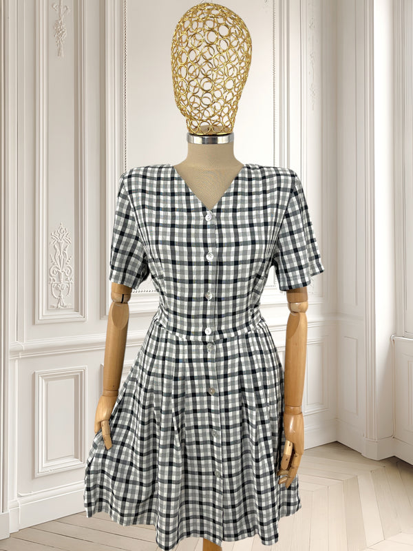 Rochie vintage din amestec de vâscoză mărimea M