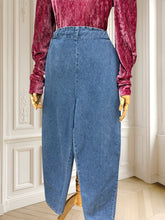 Încarcă imaginea în vizualizatorul Galerie, Jeans vintage cu șnur în talie mărimea L
