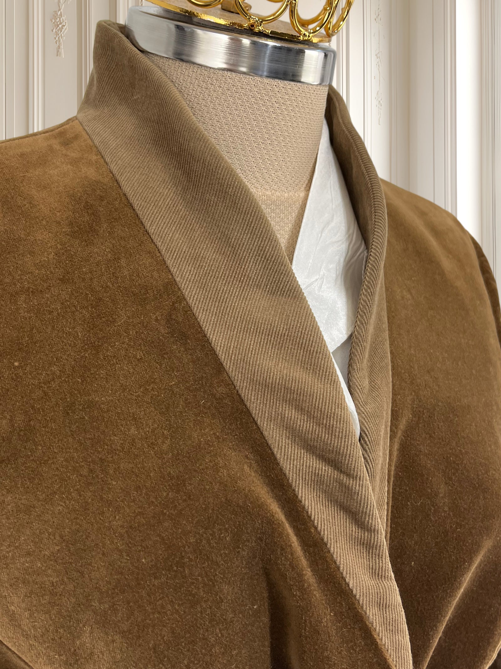 Sacou vintage din catifea potrivit pentru M/L