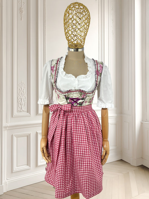 Rochie bavareză cu print floral mărimea M