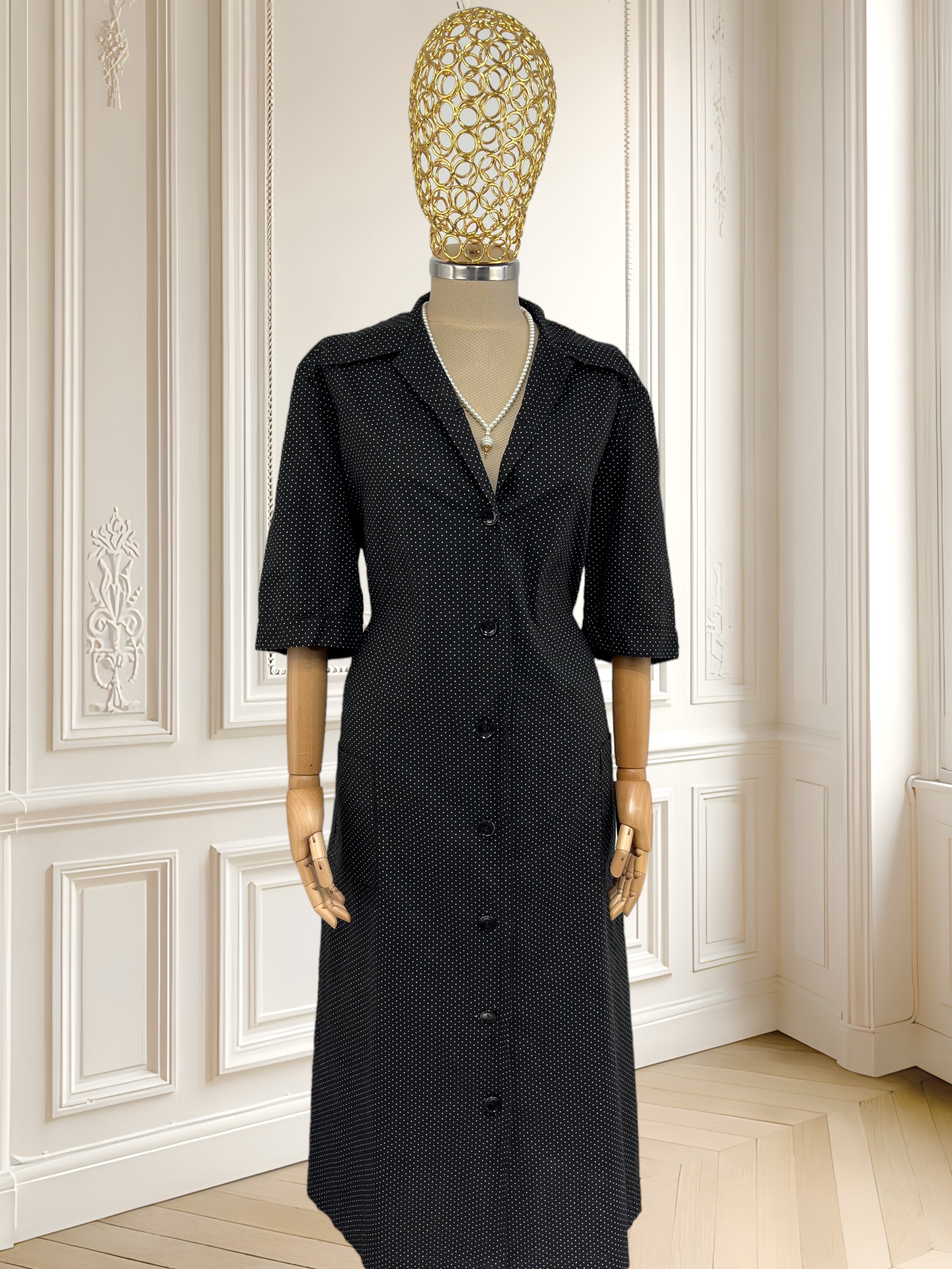 Rochie vintage din bumbac mărimea L
