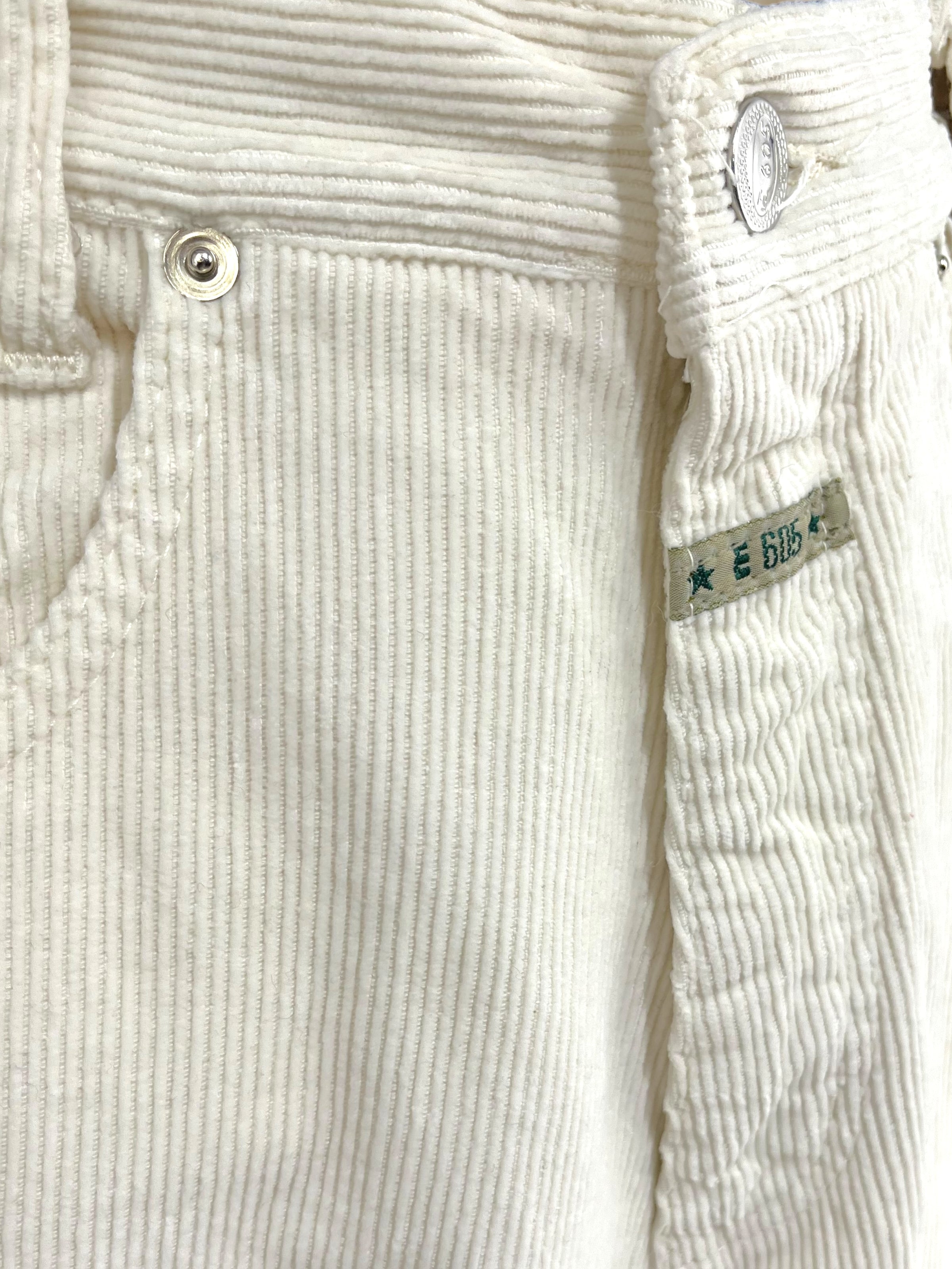 Jeans cu talie înaltă din catifea raiată mărimea S