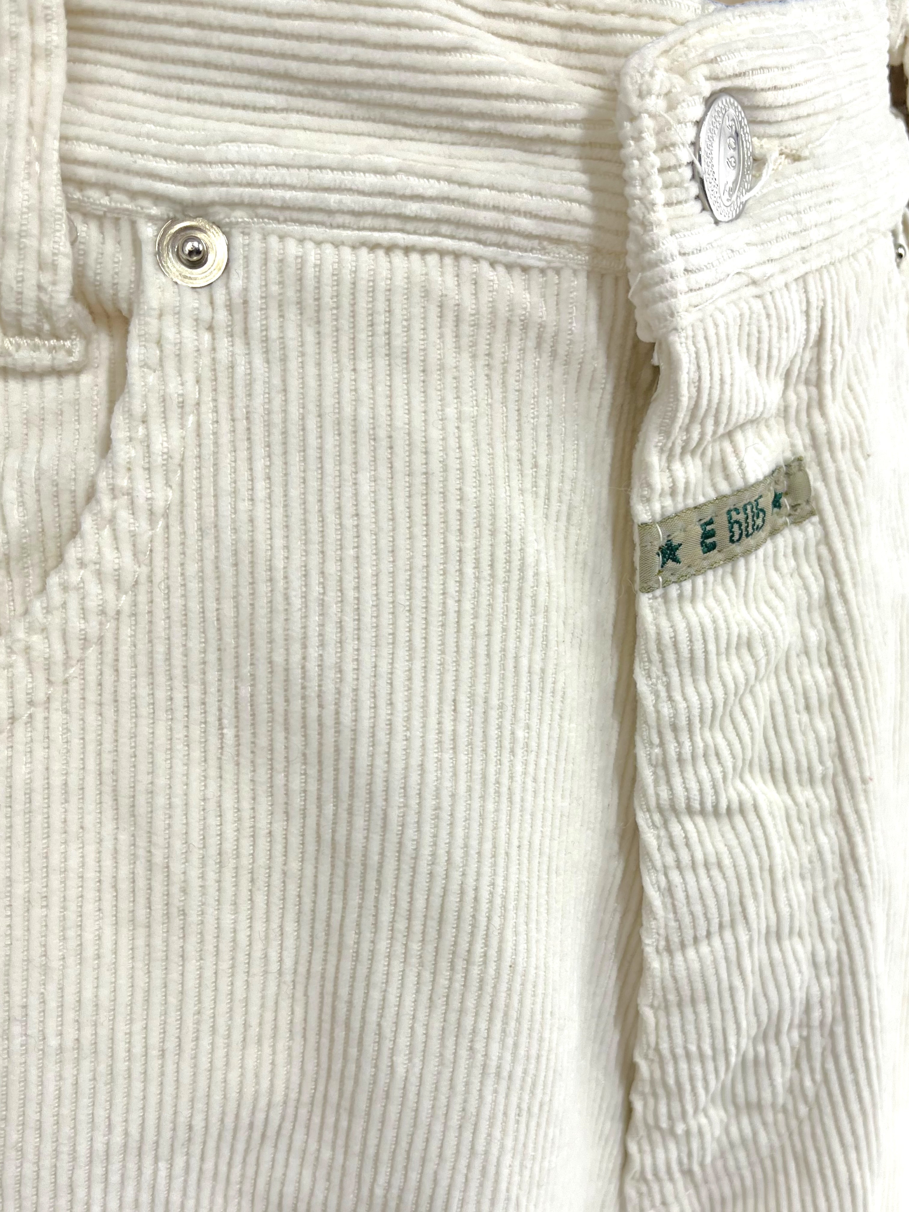 Jeans cu talie înaltă din catifea raiată mărimea S
