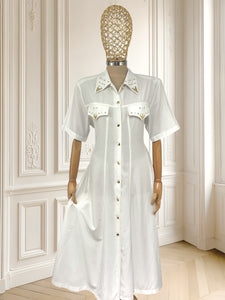 Rochie vintage din vâscoză mărimea L