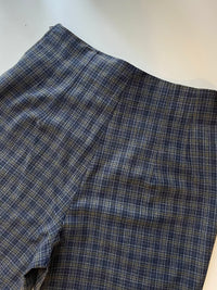 Pantaloni în carouri din amestec de lână pură mărimea S