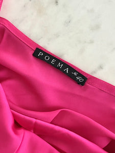 Rochie satinată roz mărimea M