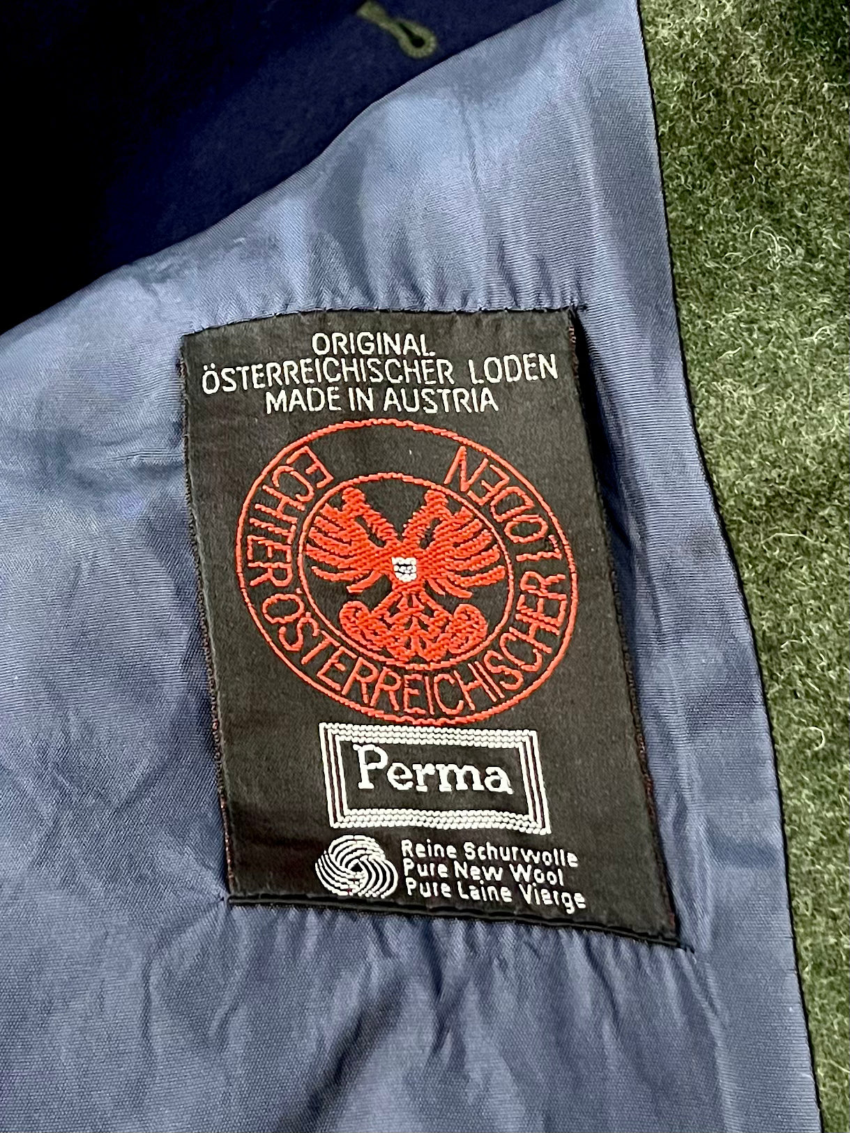 Palton vintage superb din lână pură mărimea S