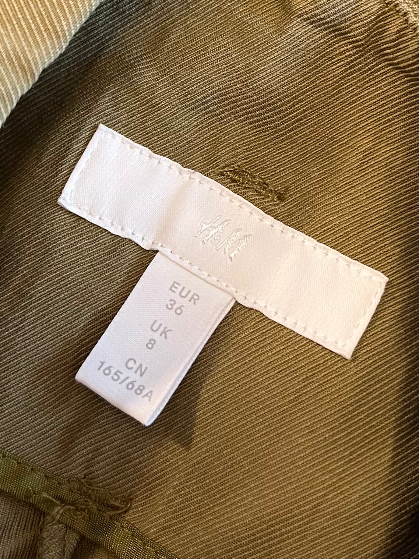 Pantaloni olive din lyocell mărimea S