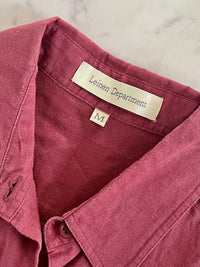 Cămașă vintage din in potrivită pentru M/L