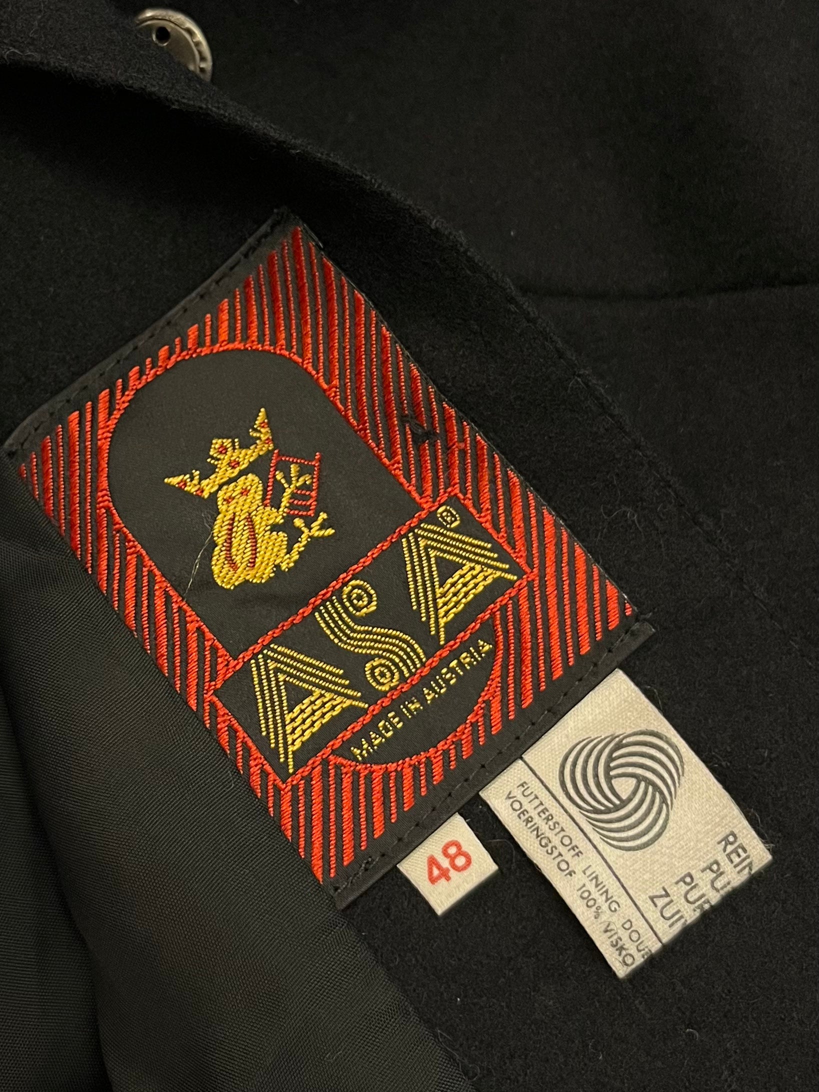 Sacou vintage din lână pură potrivit pentru L/XL