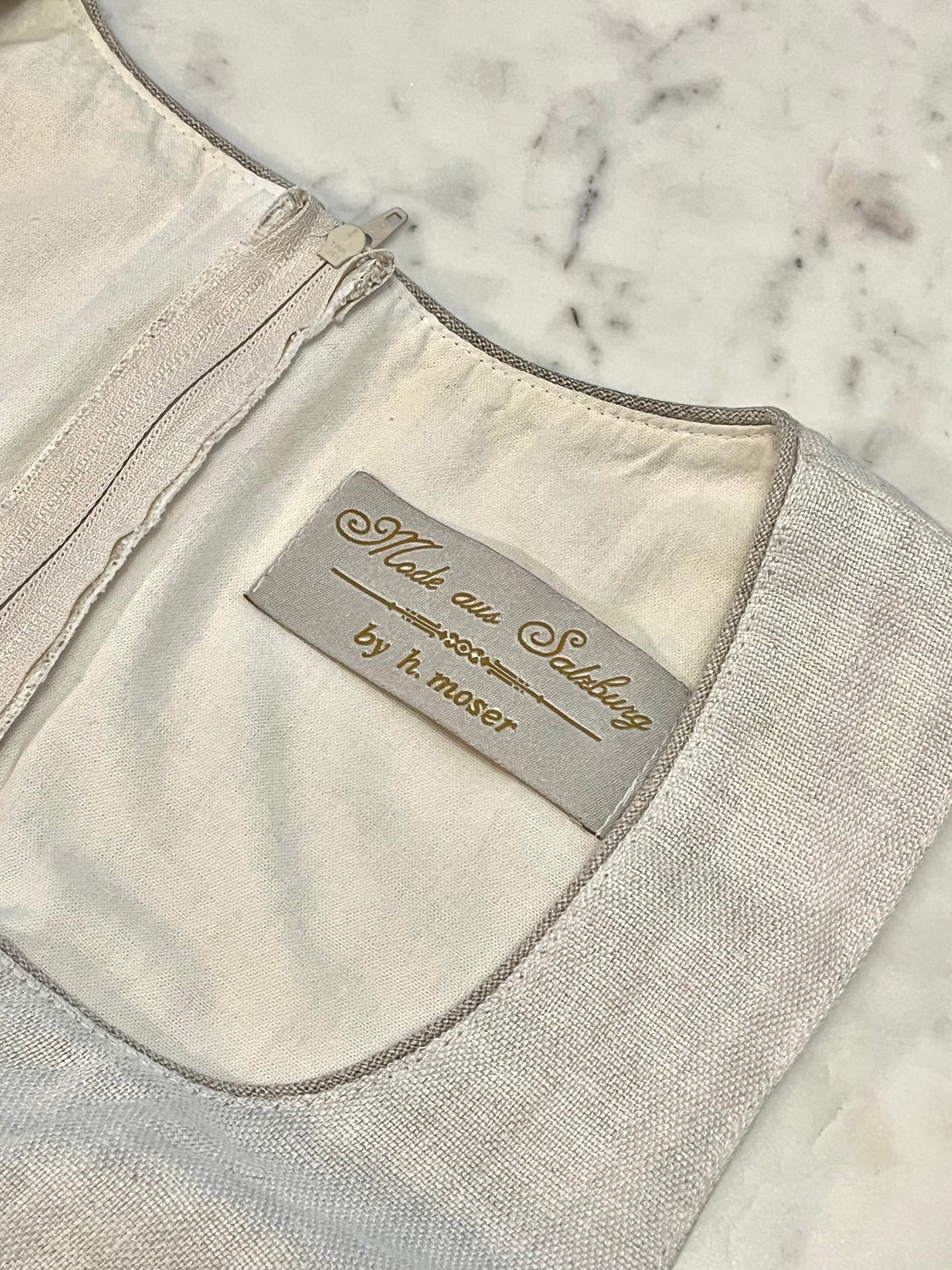 Rochie vintage din in mărimea S