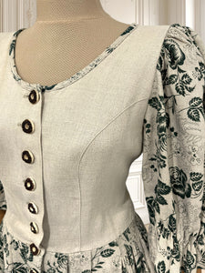 Rochie vintage din in mărimea M