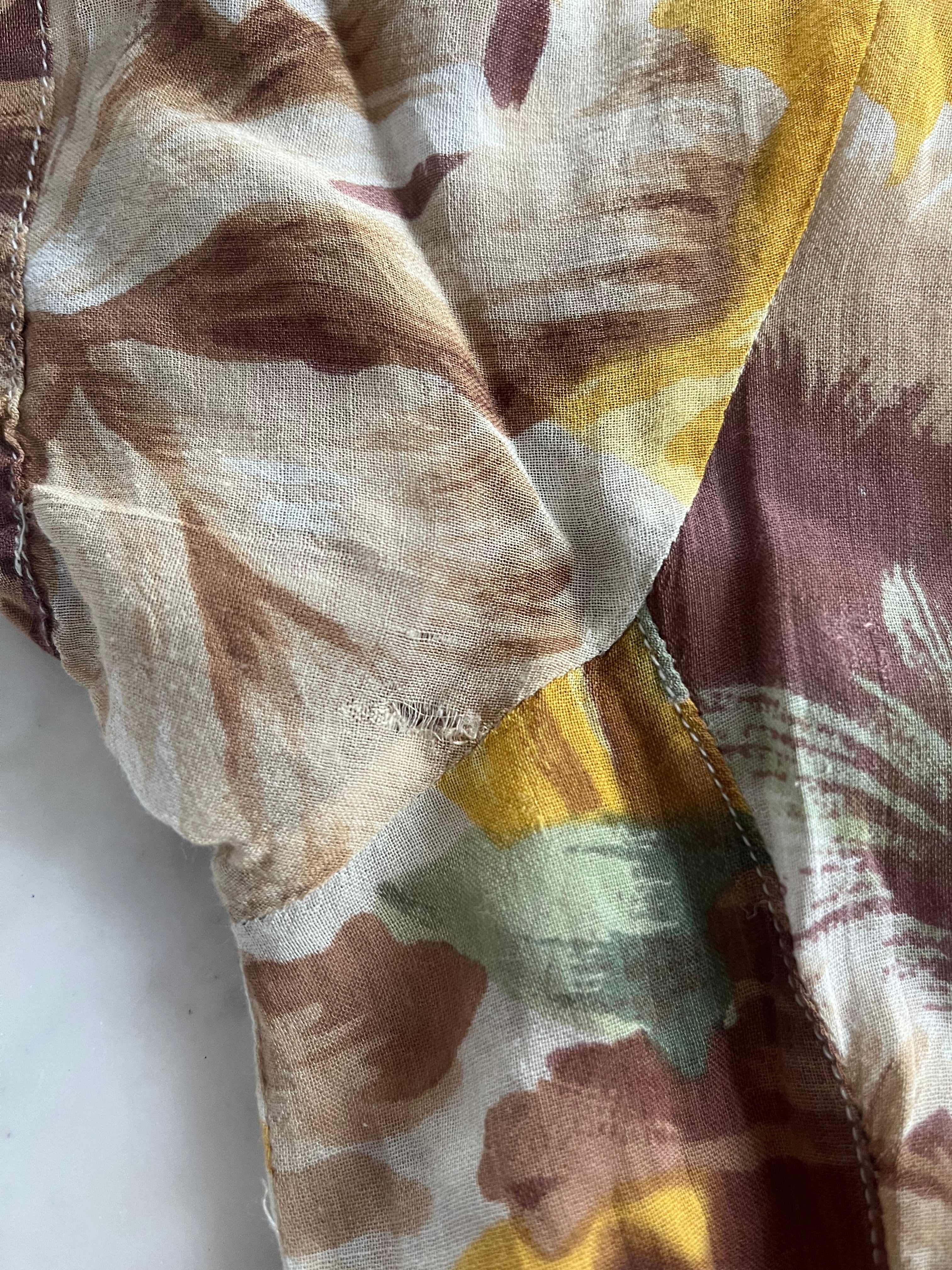 Rochie vintage din pânză fină de vâscoză potrivită pentru M/L