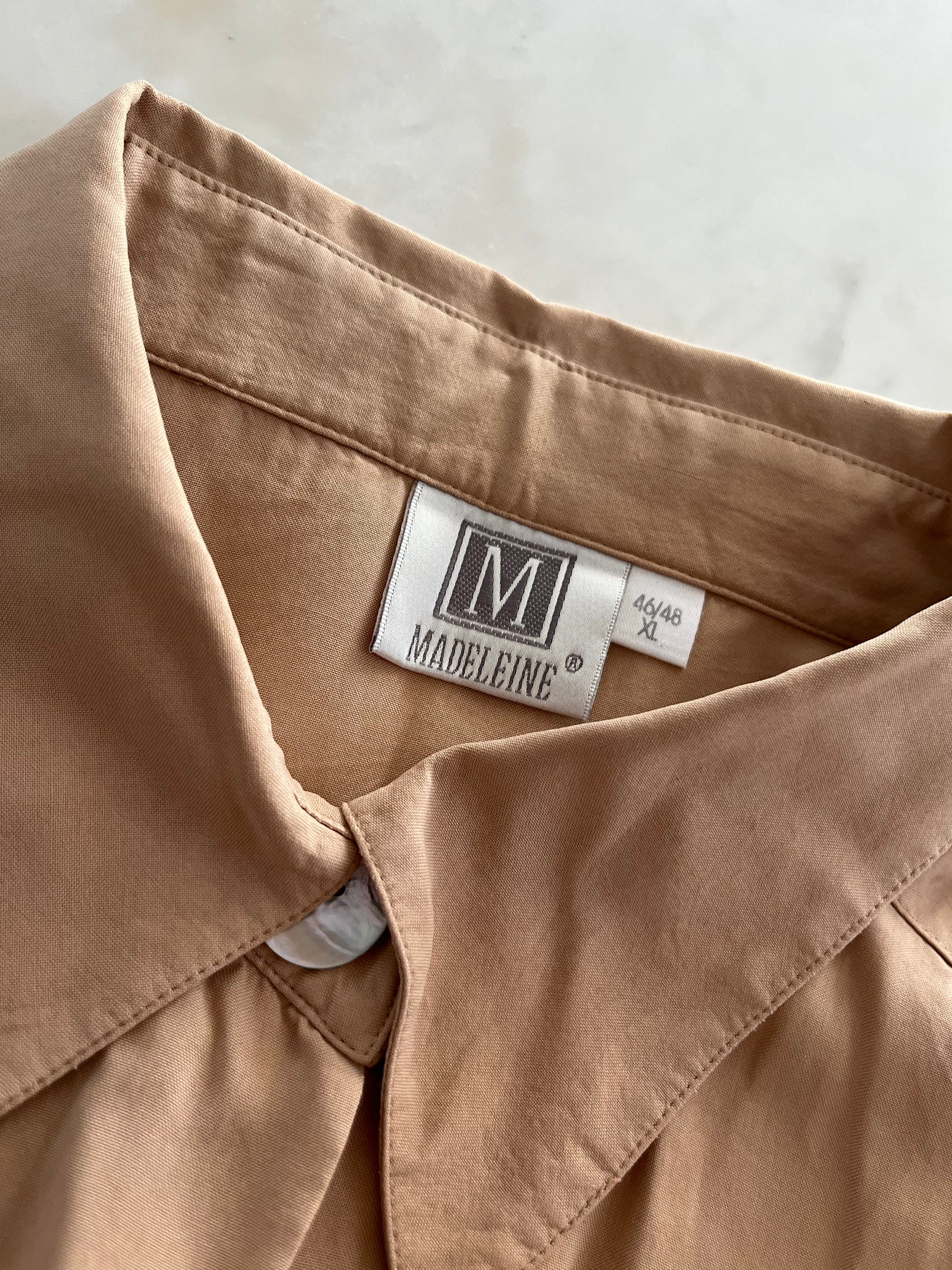 Cămașă supradimensionată din mătase potrivită pentru L/XL
