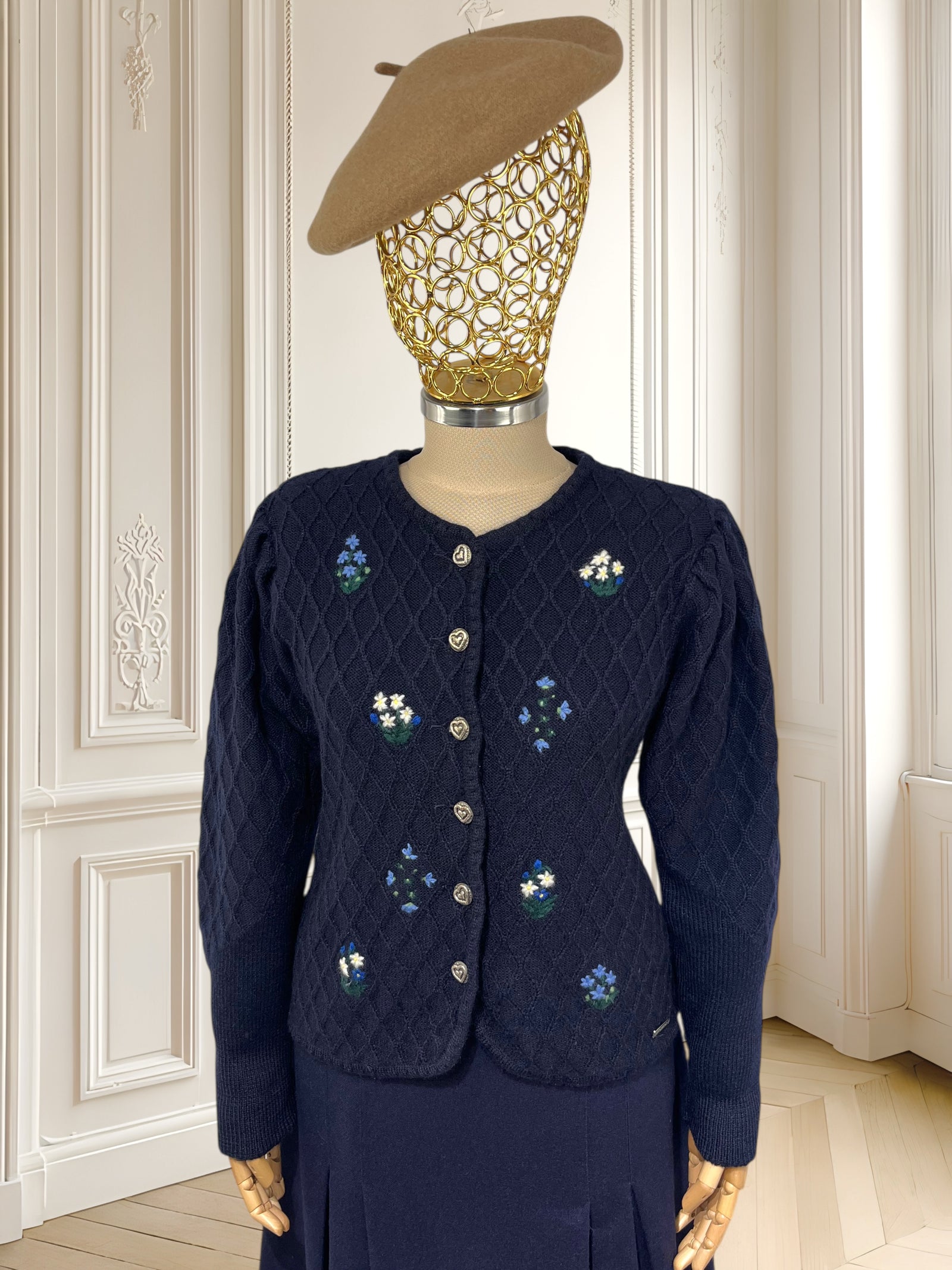 Cardigan vintage din lână pură mărimea M