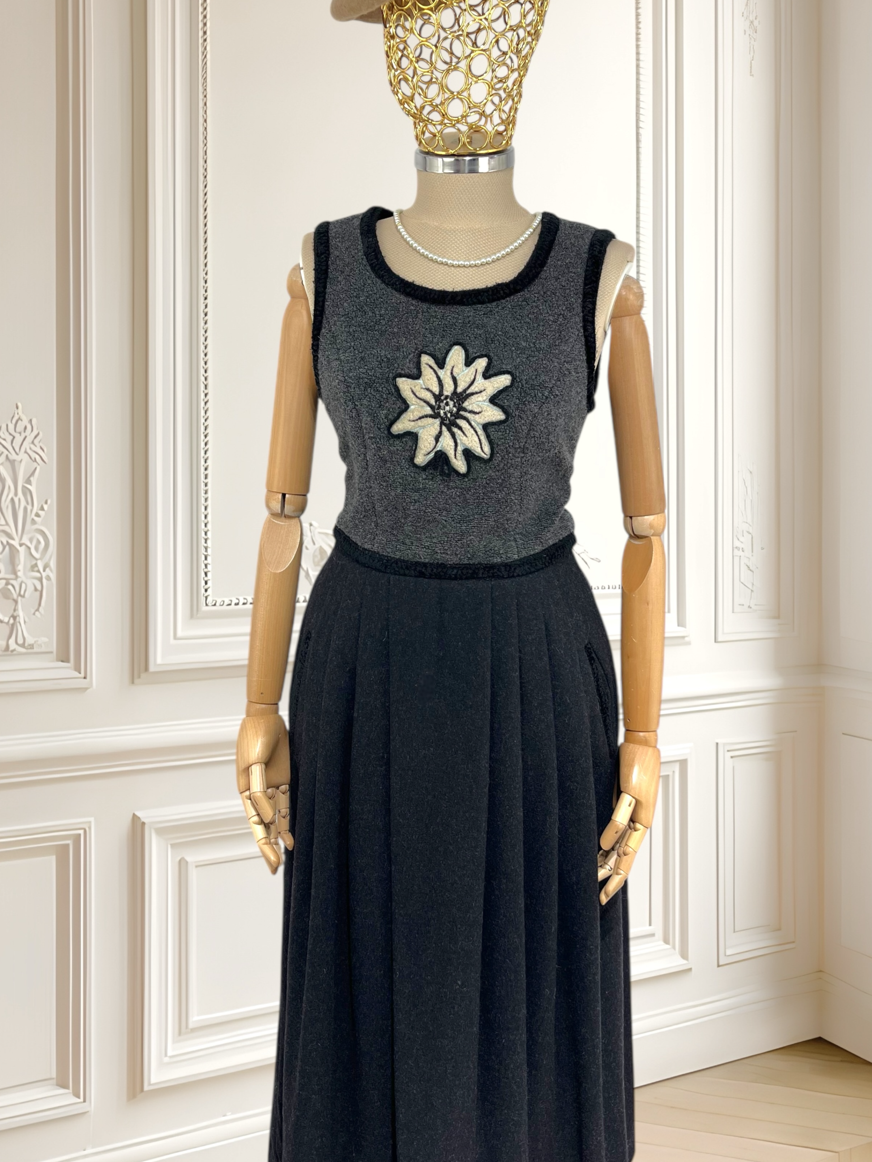 Rochie vintage din lână mărimea S