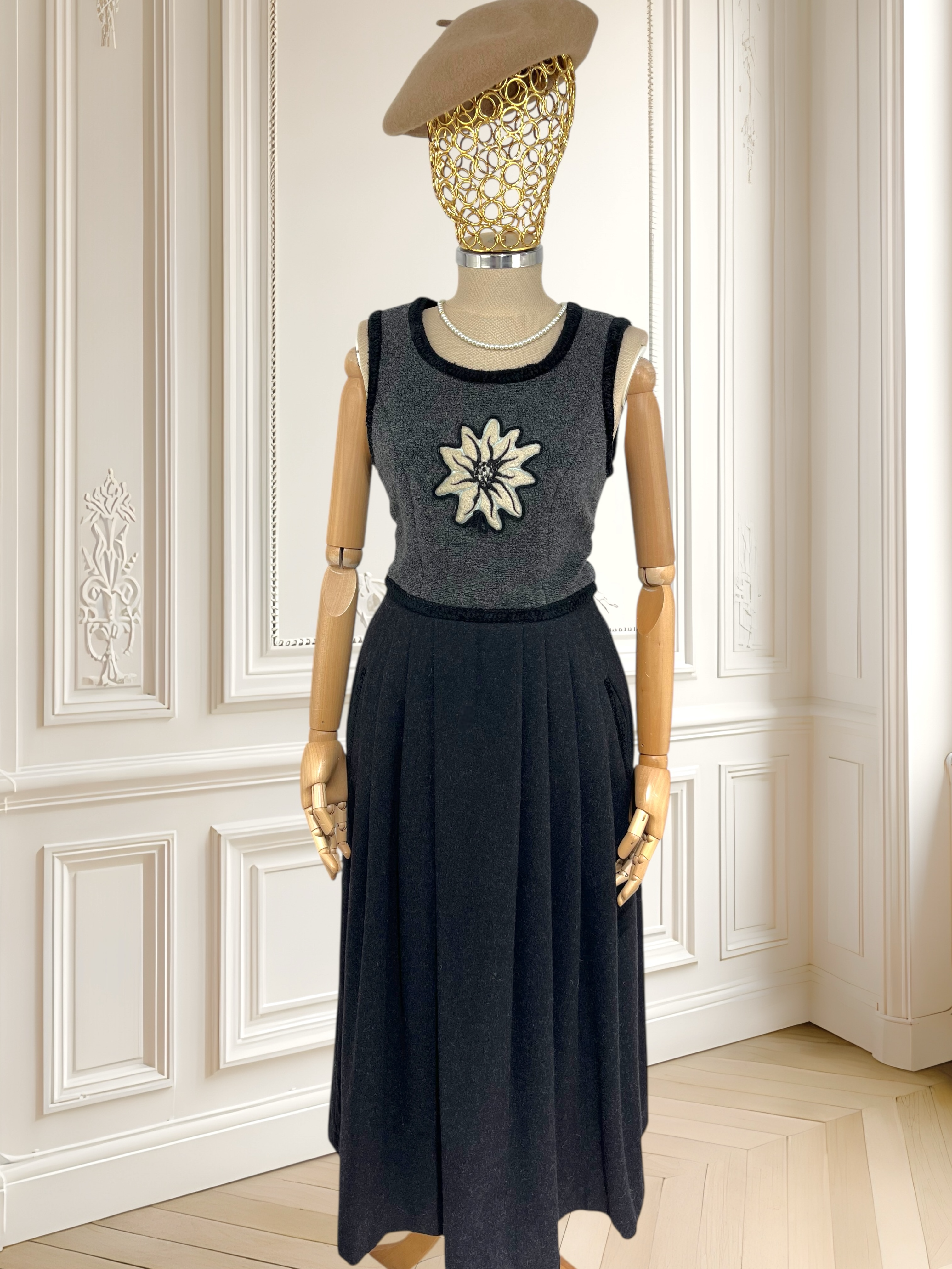 Rochie vintage din lână mărimea S