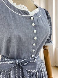 Rochie vintage din bumbac mărimea L