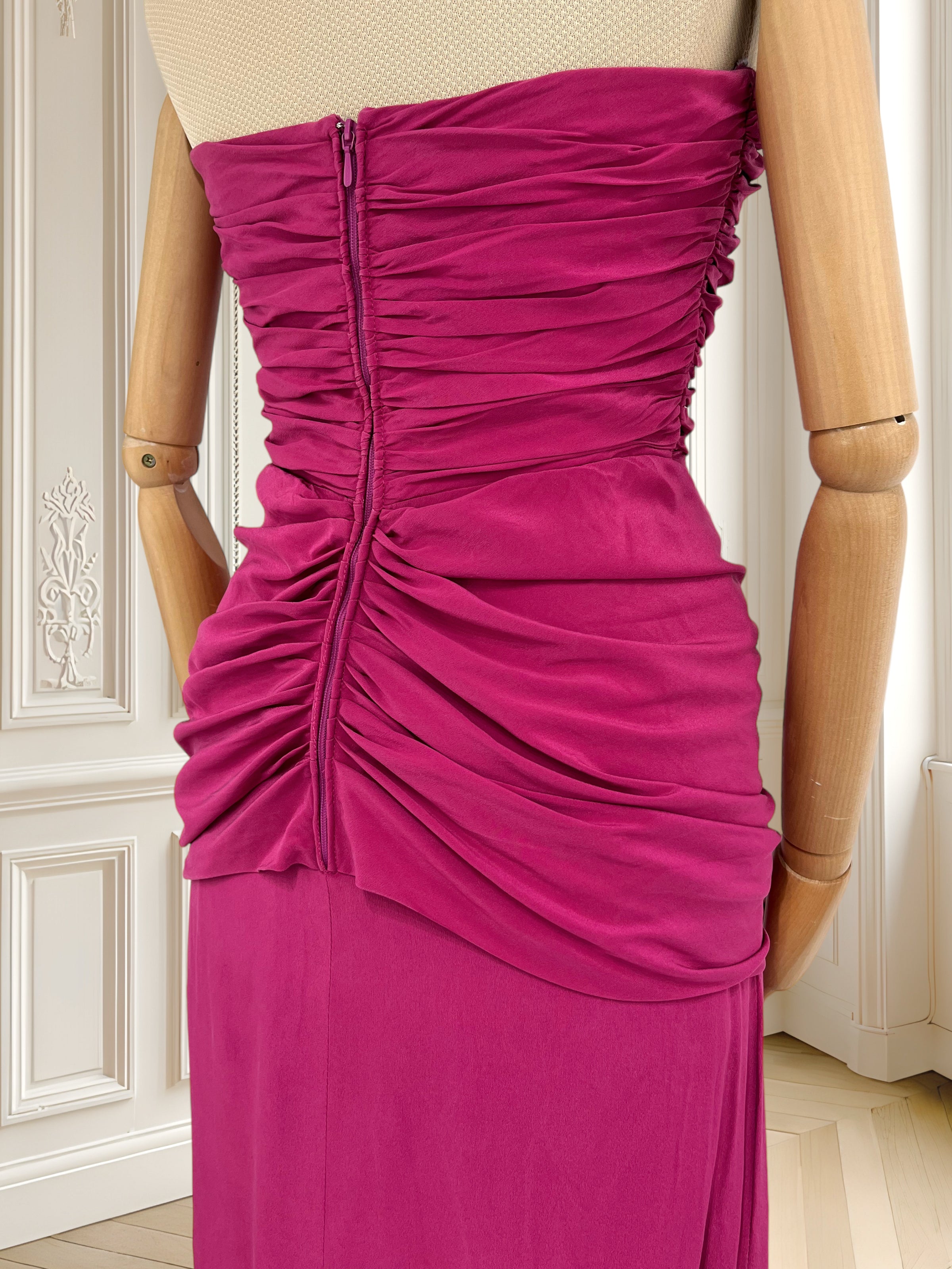 Rochie de gală din mătase naturală mărimea S