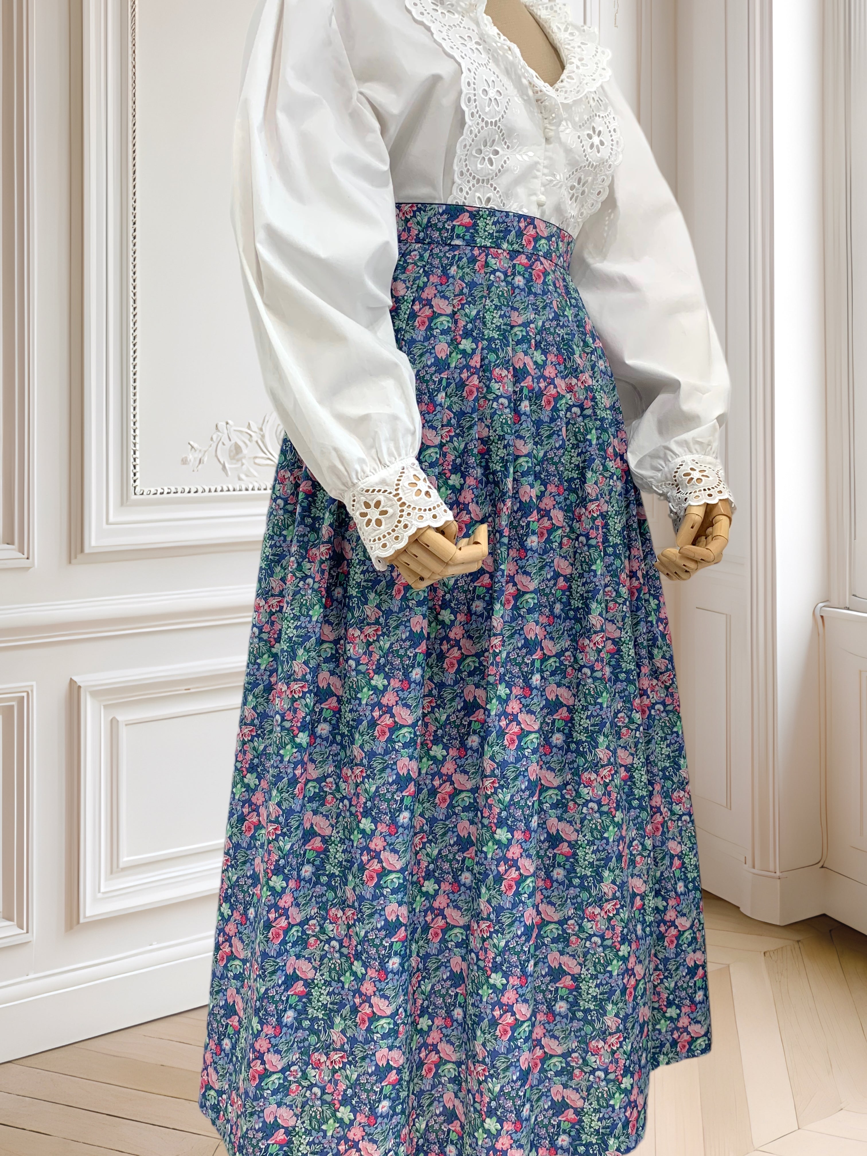 Fustă vintage din bumbac mărimea L