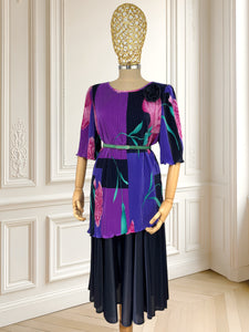 Rochie vintage plisată mărimea M