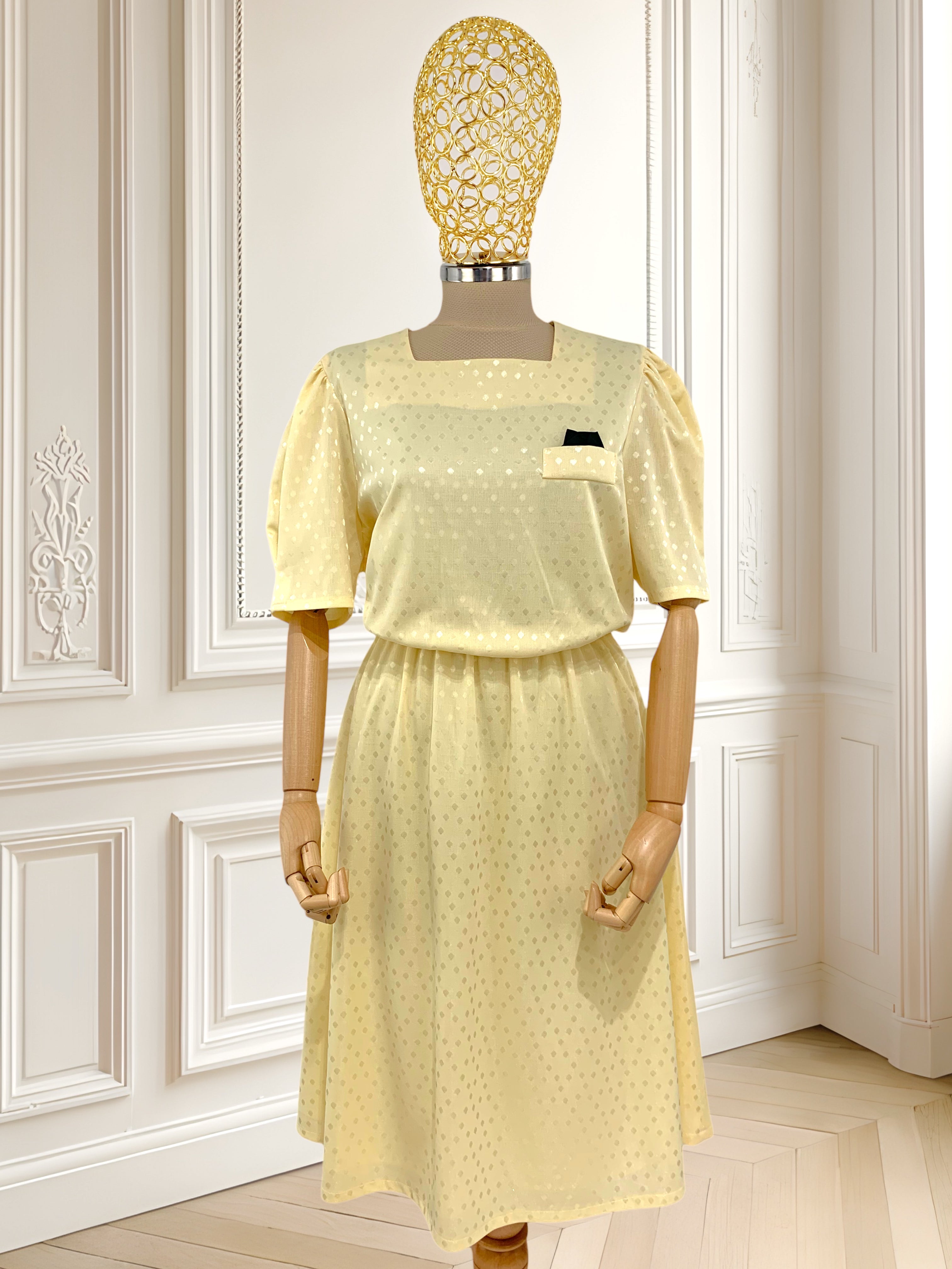 Rochie vintage galbenă mărimea L