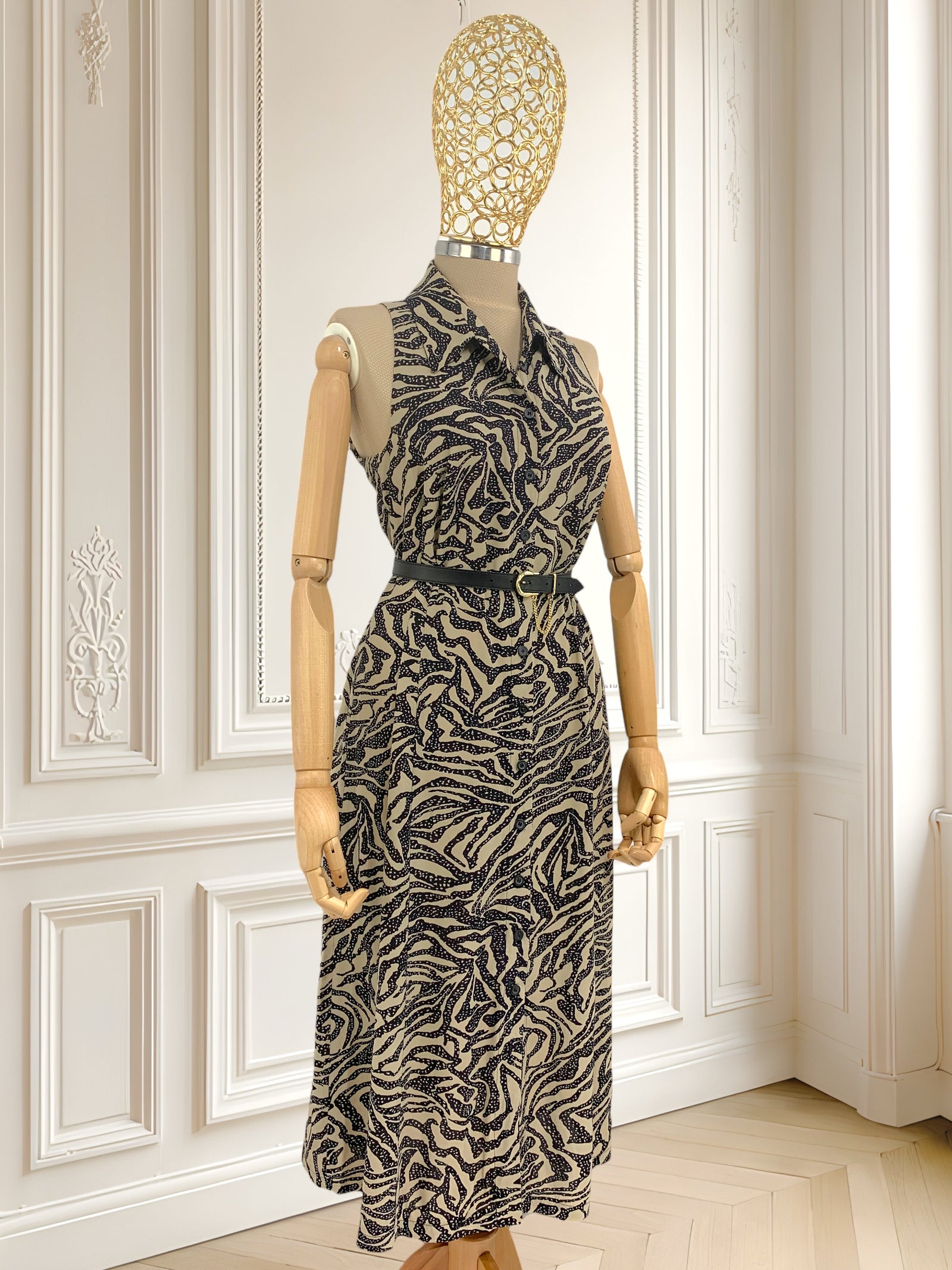 Rochie fără mâneci din vâscoză mărimea M