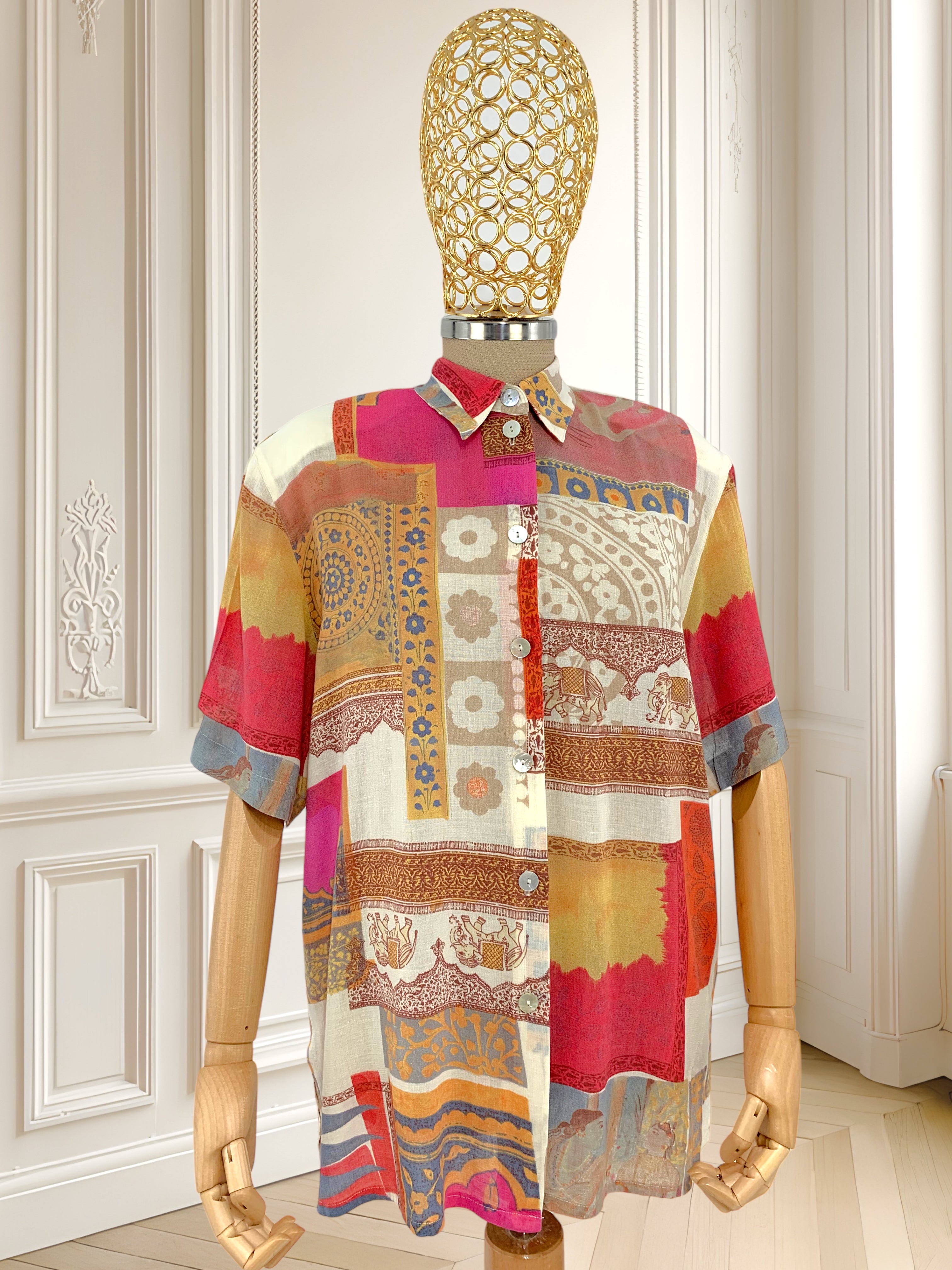 Cămașă cu print deosebit potrivită pentru L/XL