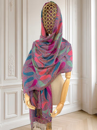 Șal din țesătură fină cu print paisley