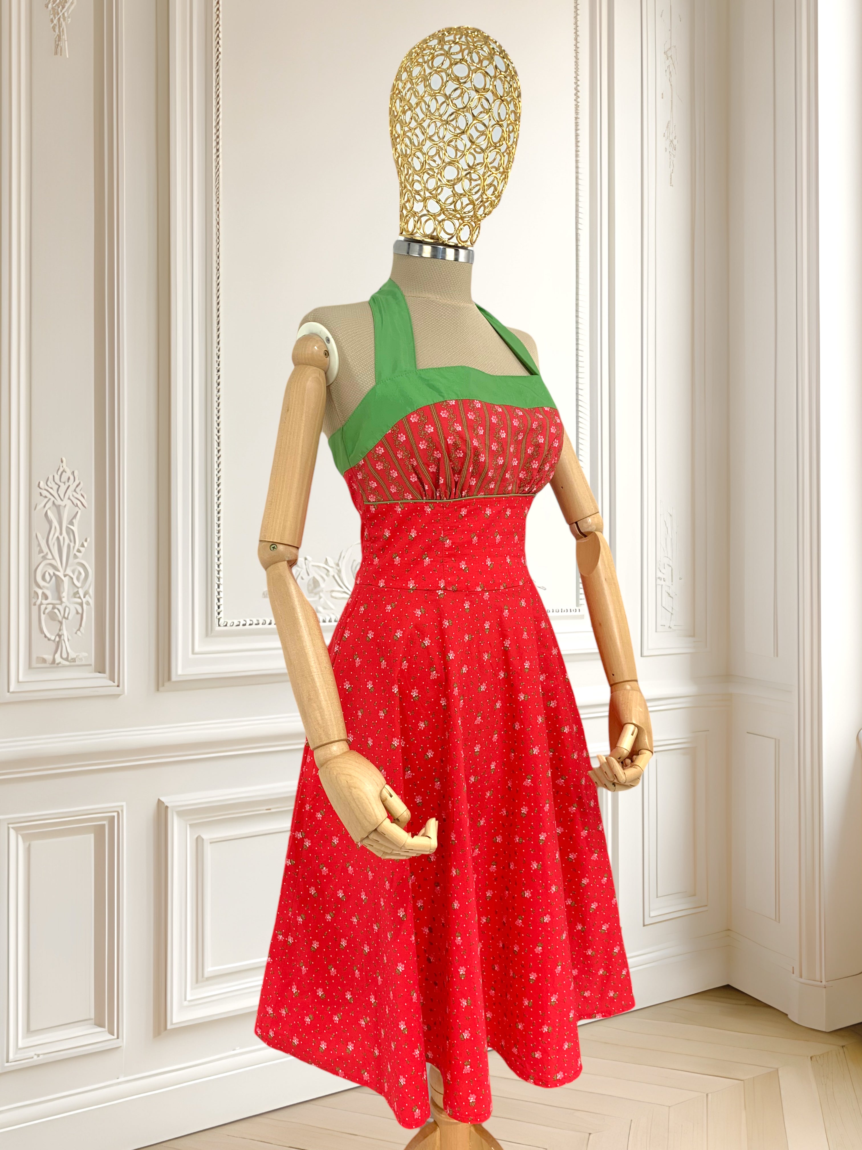 Rochie roșie din bumbac mărimea S