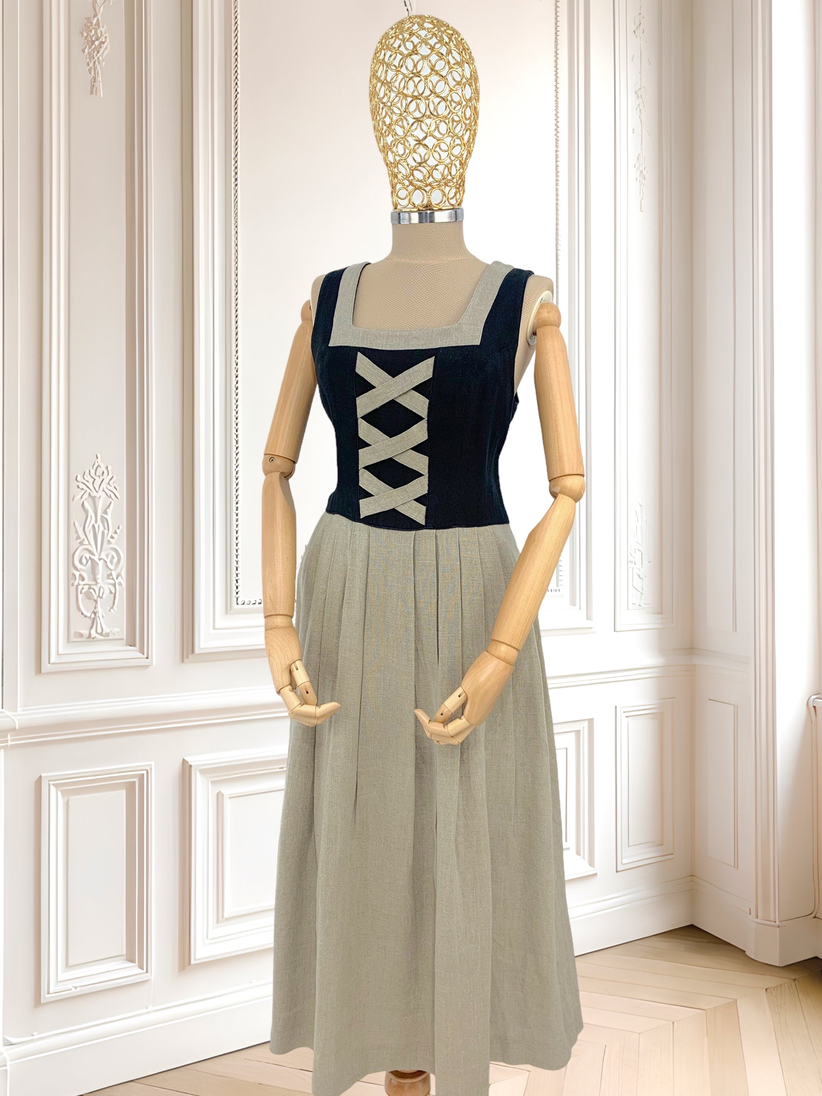 Rochie vintage din in mărimea M