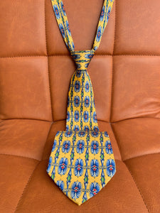 Cravată galbenă din mătase naturală