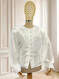 Cămașă vintage cu broderie potrivită pentru XL/XXL
