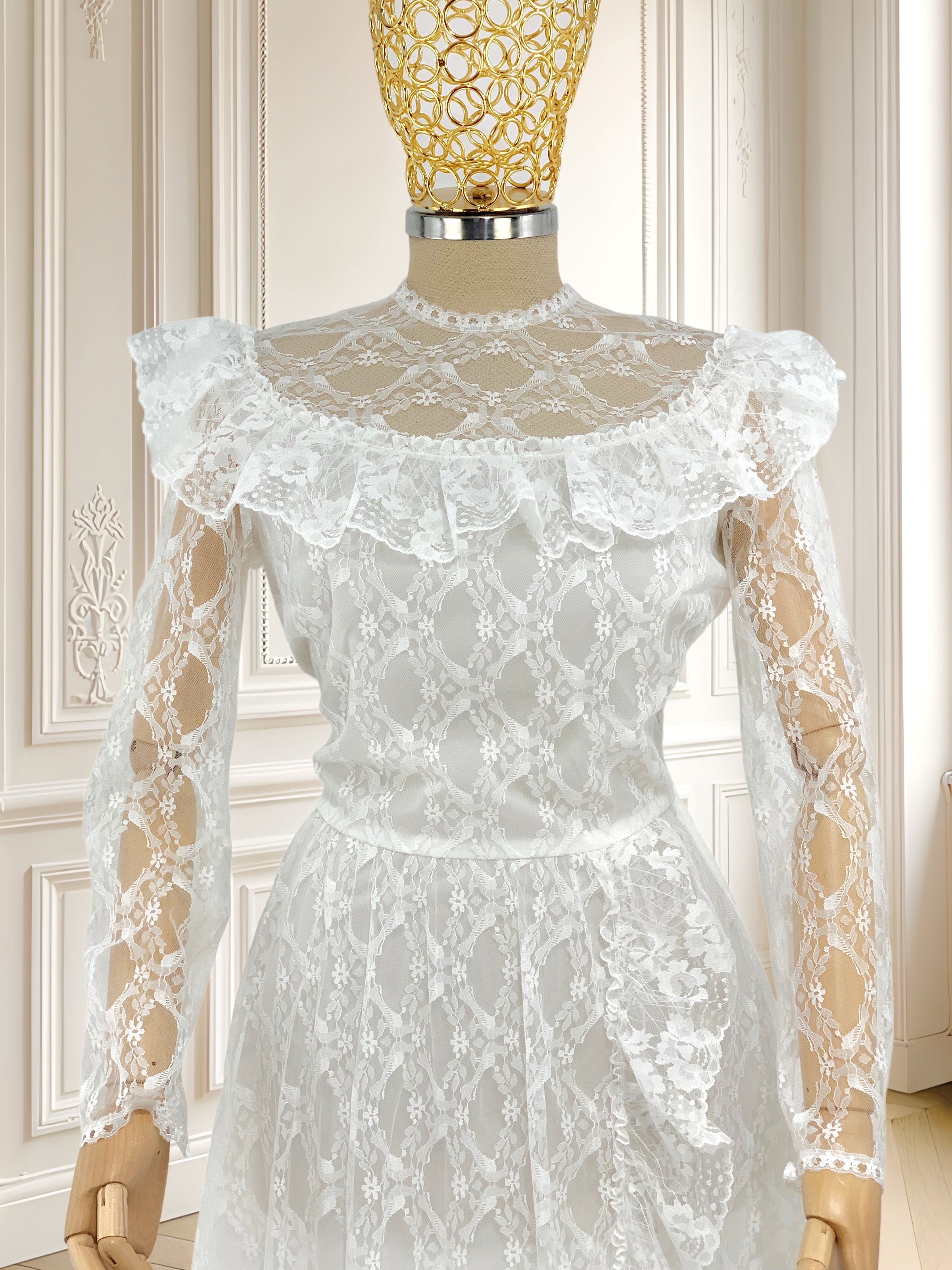 Rochie vintage din dantelă mărimea S