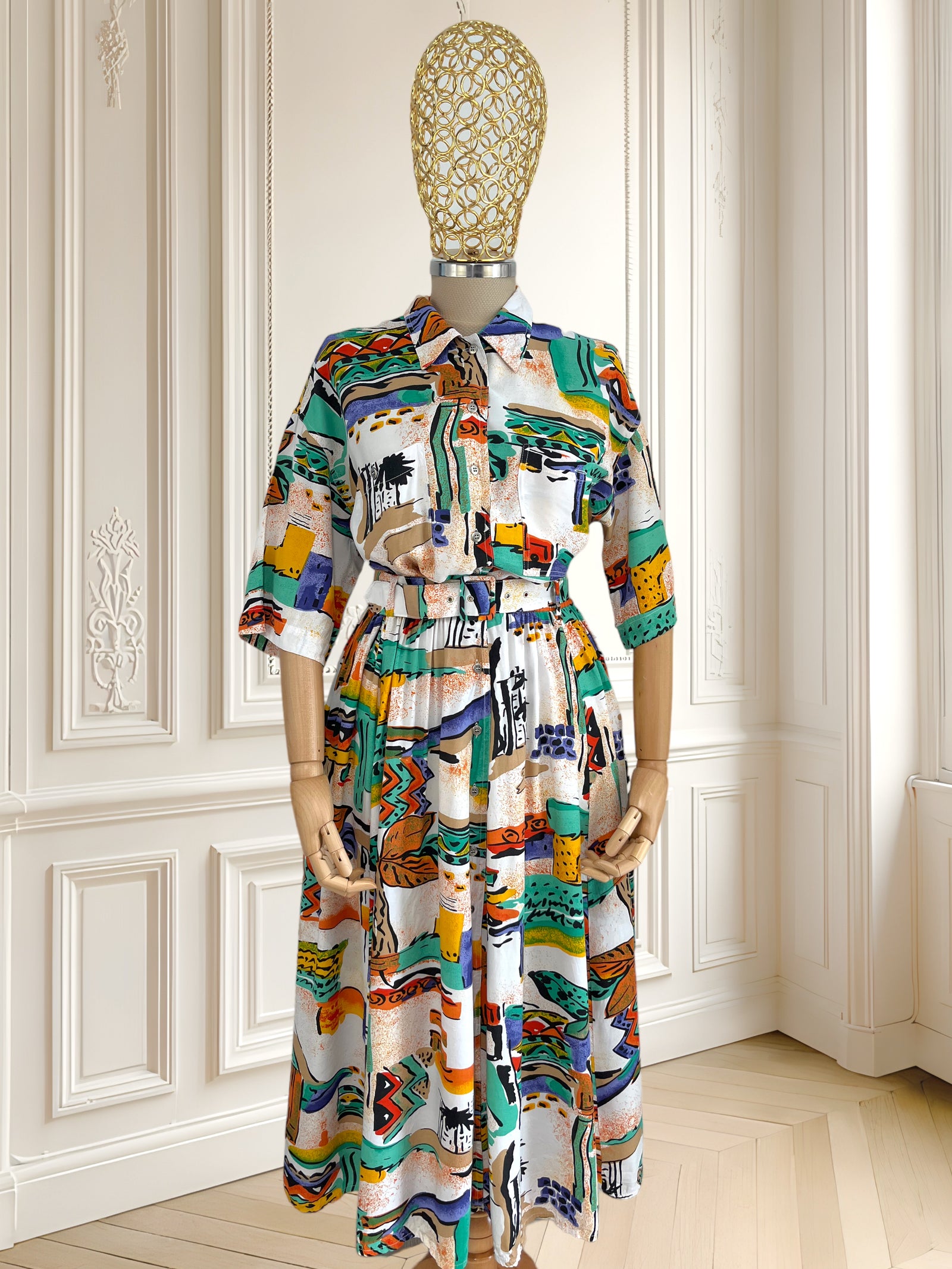 Rochie vintage din vâscoză mărimea S