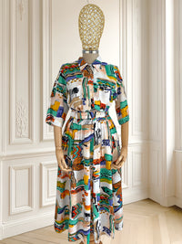 Rochie vintage din vâscoză mărimea S