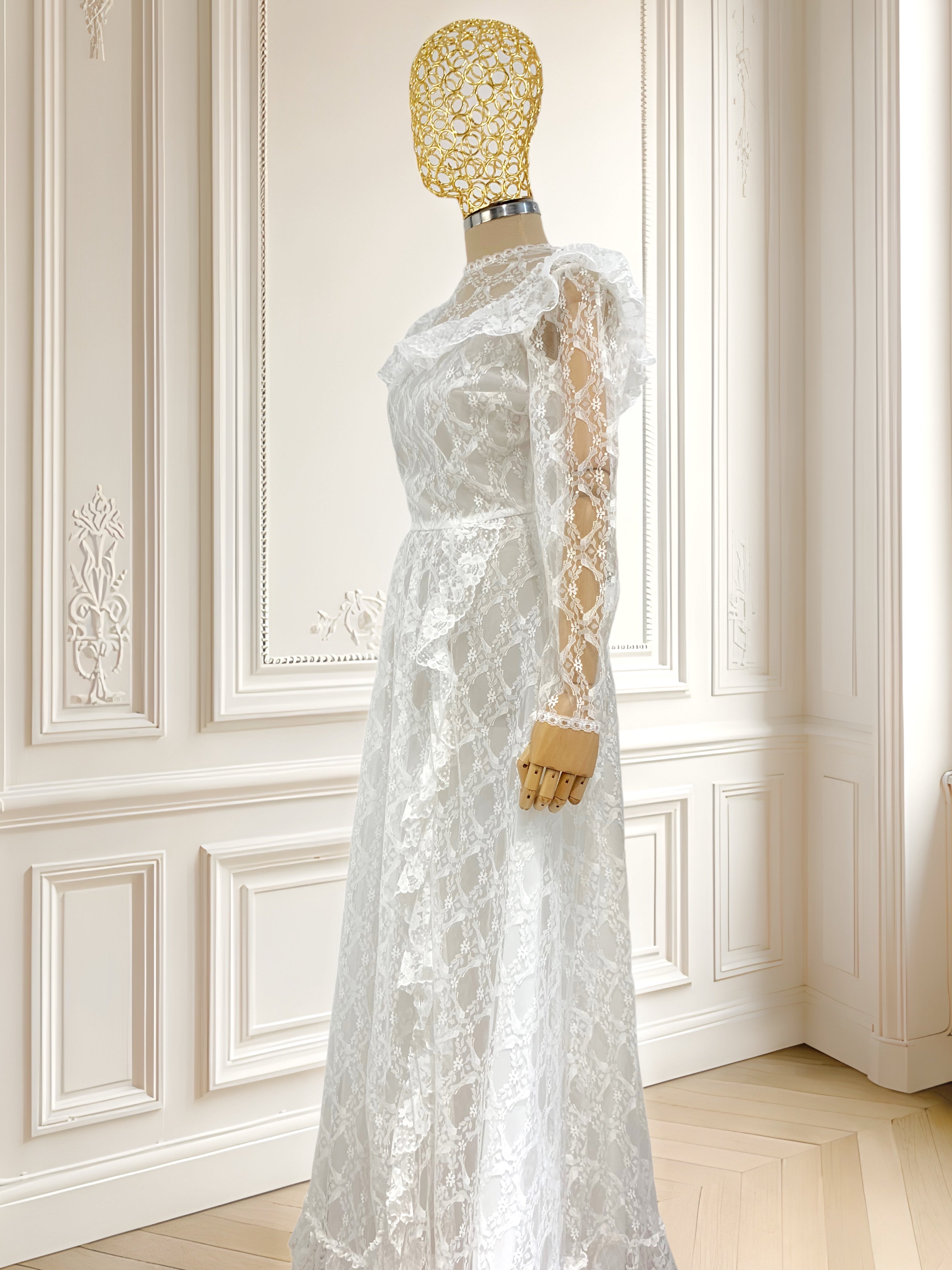 Rochie vintage din dantelă mărimea S
