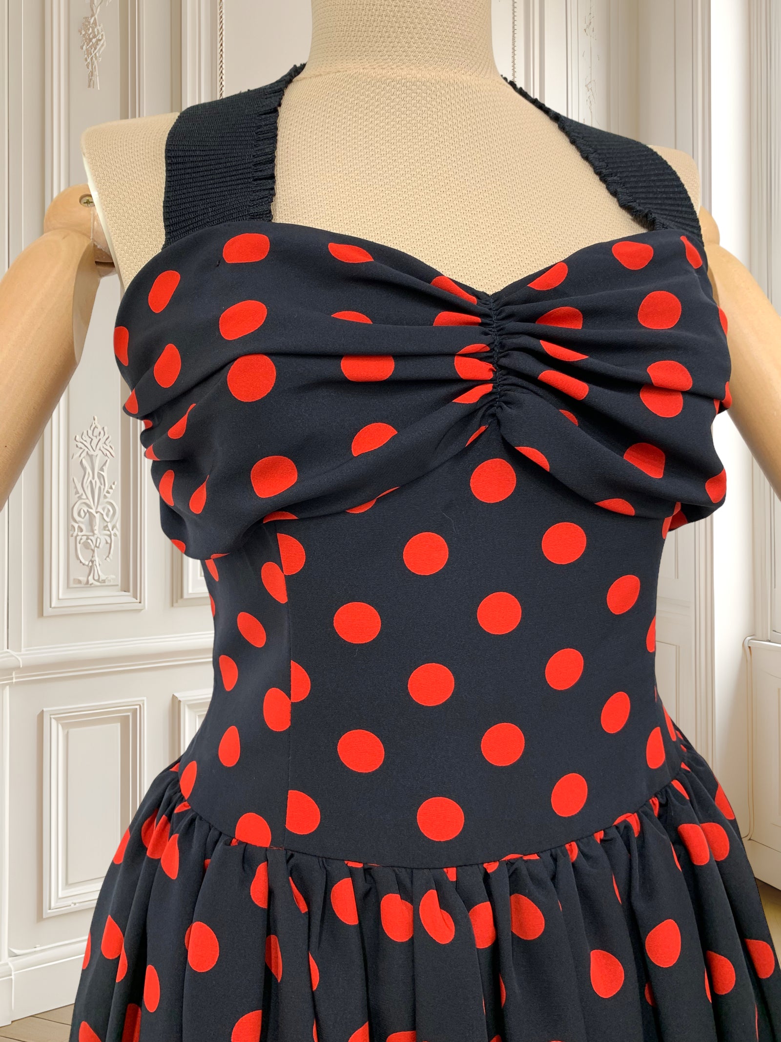 Rochie retro cu buline mărimea S