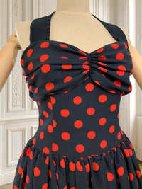Rochie retro cu buline mărimea S