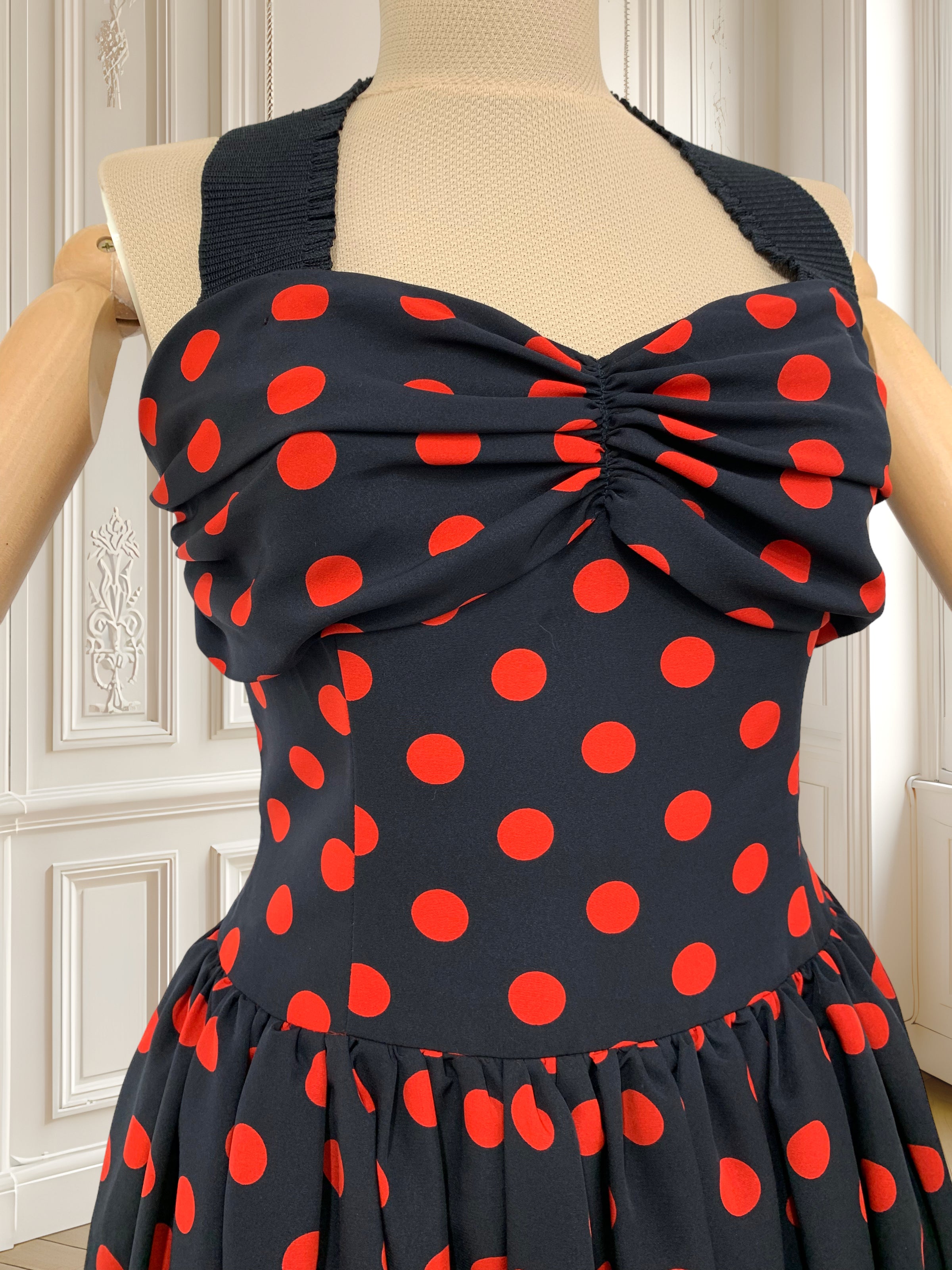Rochie retro cu buline mărimea S
